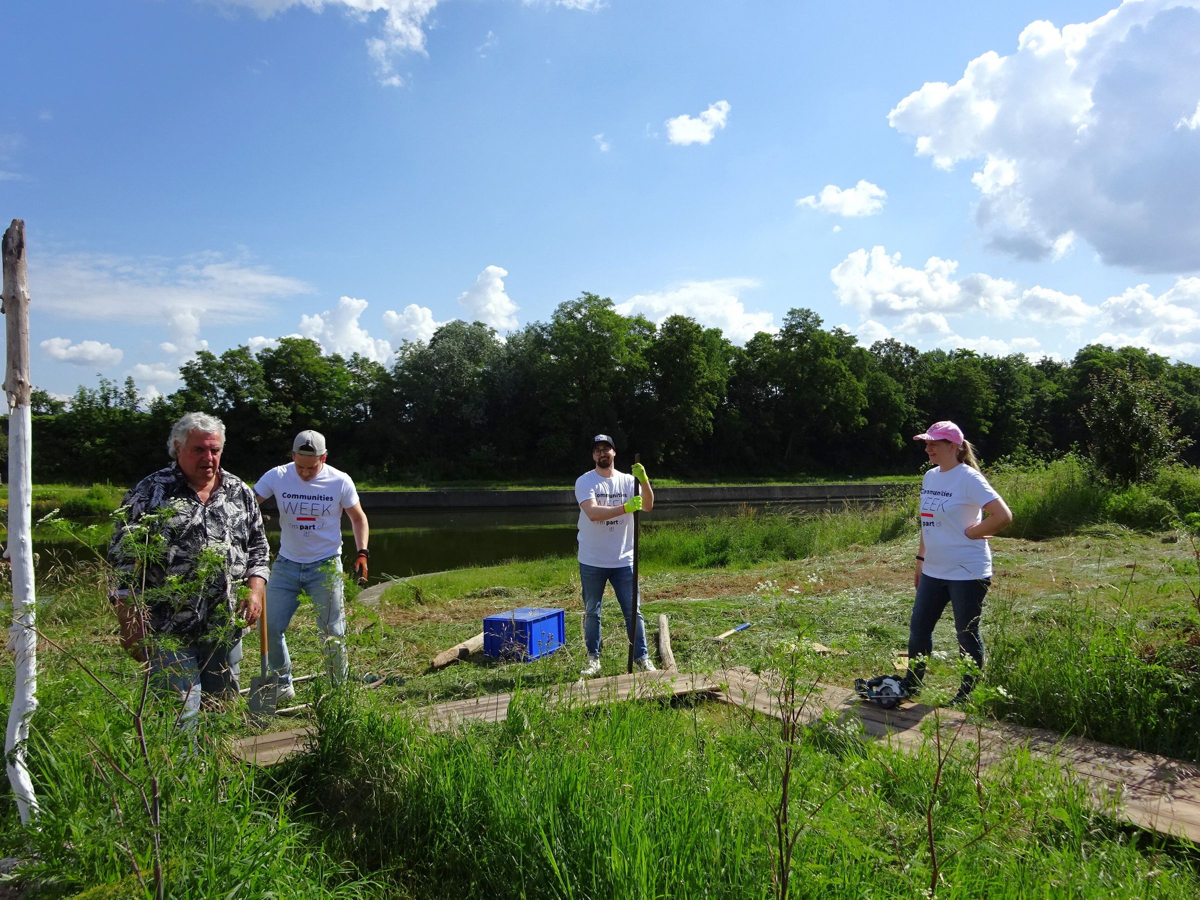 Fläche für den Kompost