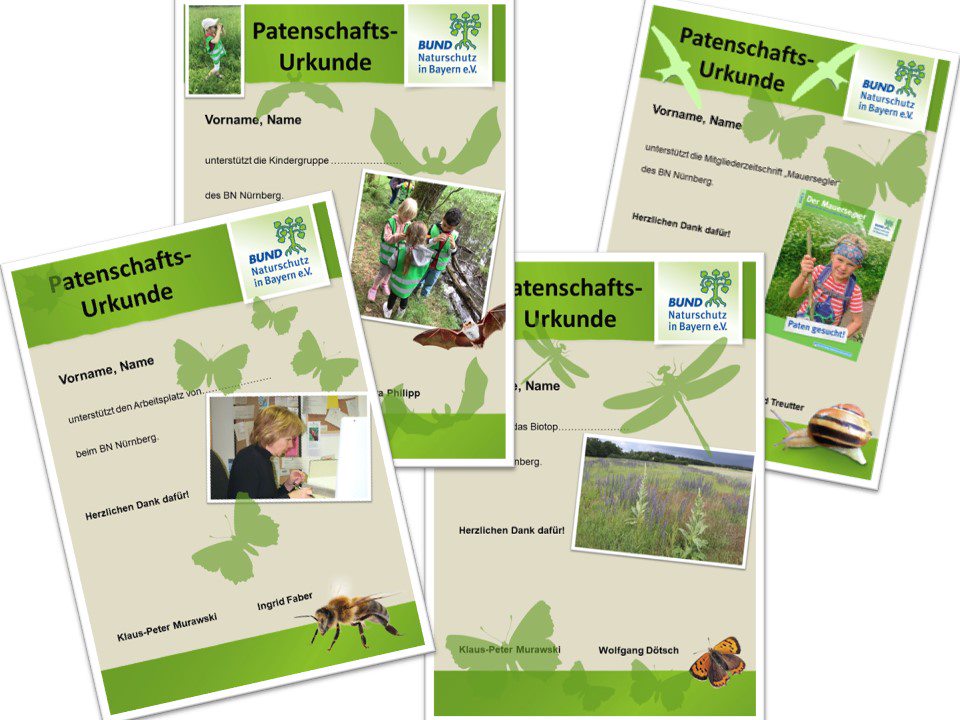 Patenschaftsurkunden