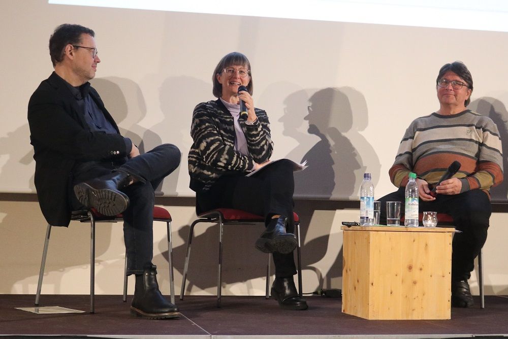Podiumsdiskussion Klima - A. Jelinek und B. Walthelm (Foto: Wolfgang Dötsch) Podiumsdiskussion Klima - A. Jelinek und B. Walthelm