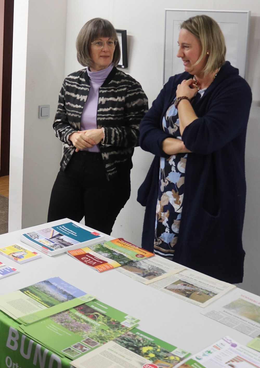 Podiumsdiskussion Klima - C. Reichl und B. Walthelm (Foto: Wolfgang Dötsch) Podiumsdiskussion Klima - C. Reichl und B. Walthelm