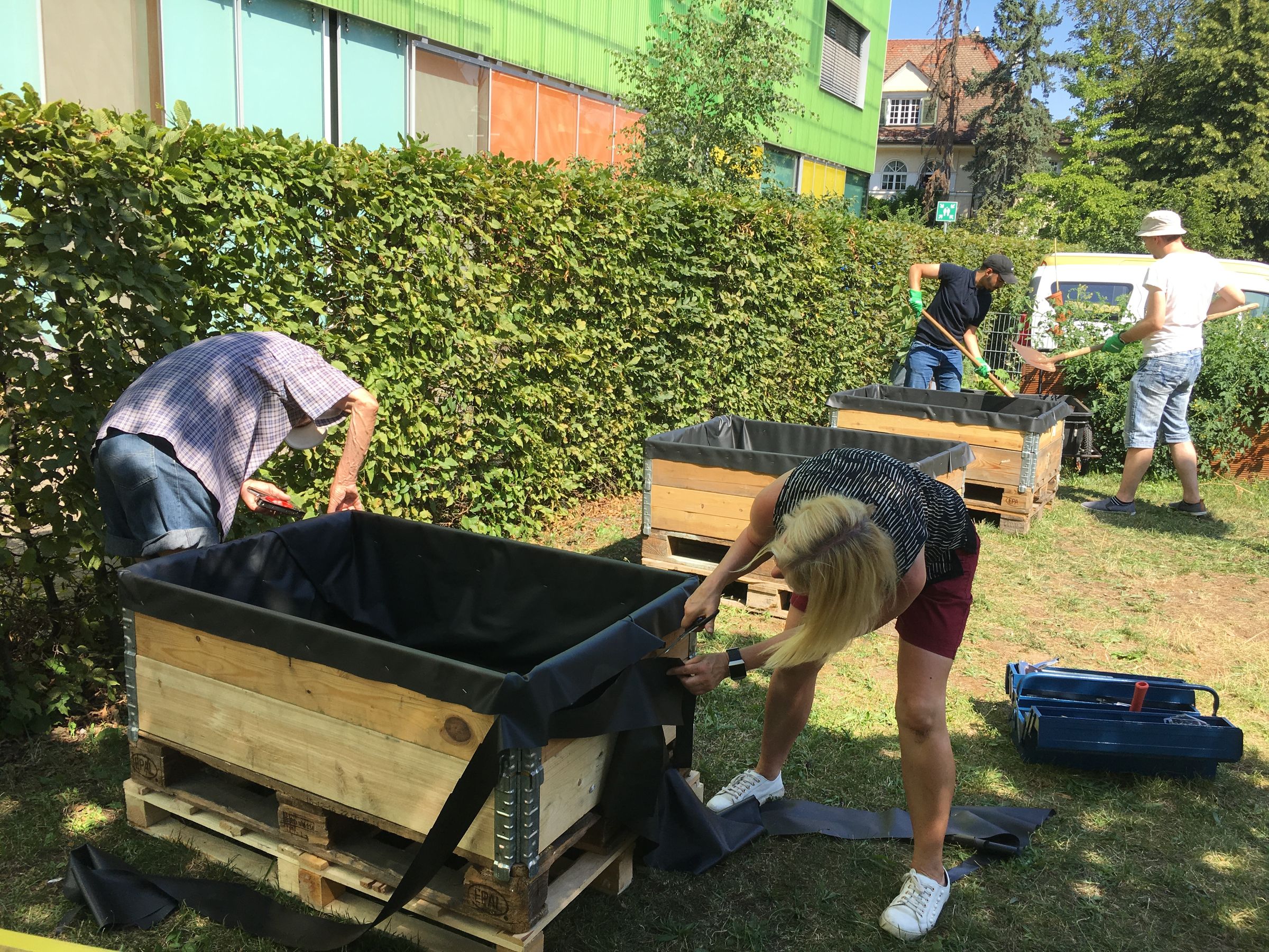 Aufbau der Südpunkt-Beete