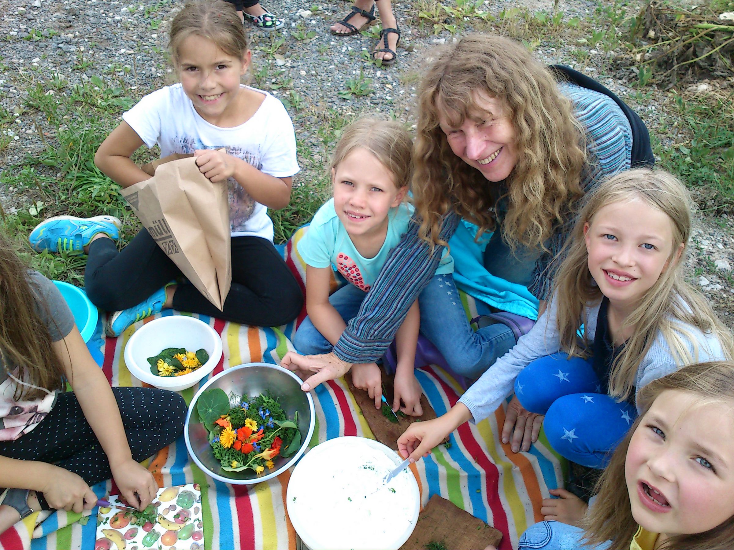 Gemüseacker-Kindergruppe