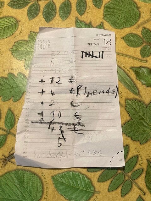 Bücherverkauf der Kindergruppe Stein