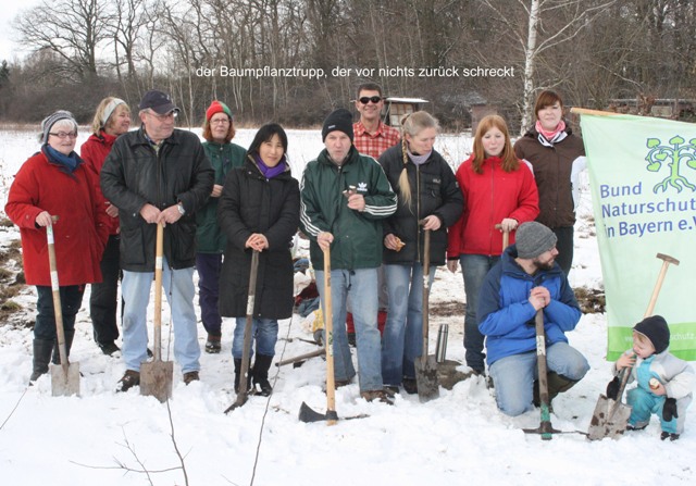 Baumpflanztrupp Ziegelstein