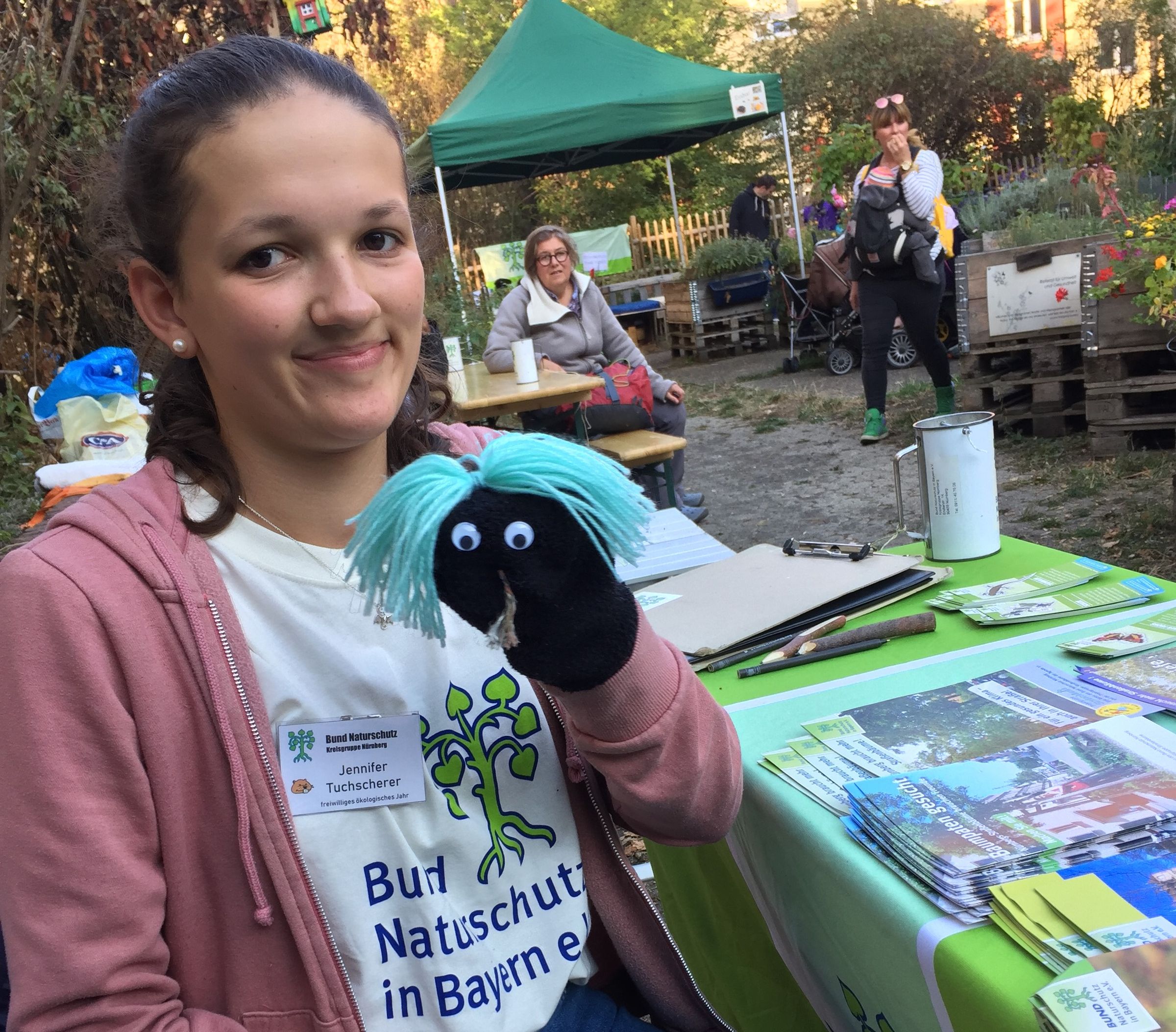 Sockenpuppe am Hofgärtchenfest 