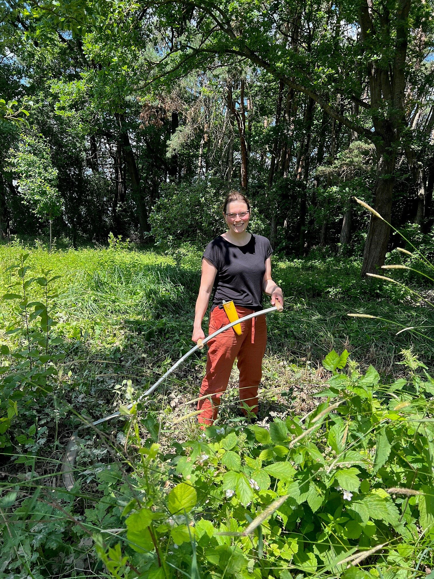 Biotoppflege mit der Sense 