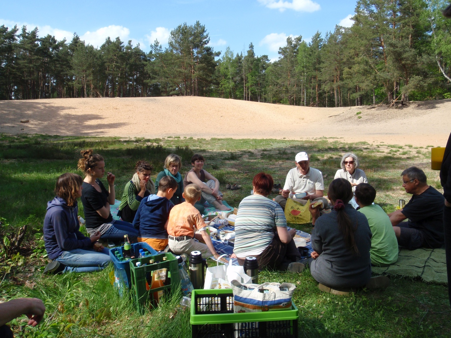 Sanddünenpicknick