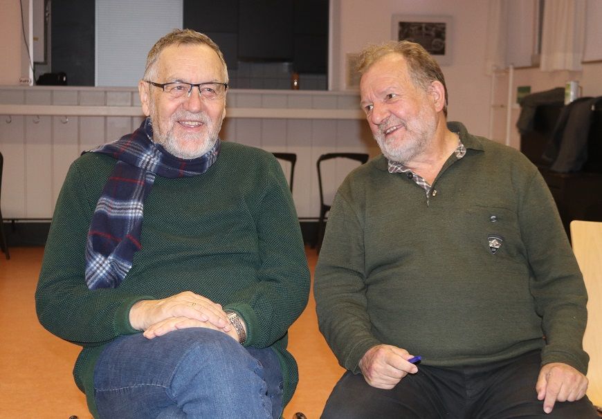 Ortsgruppenvorsitzende Maximilian Gruber und Kurt Wendl