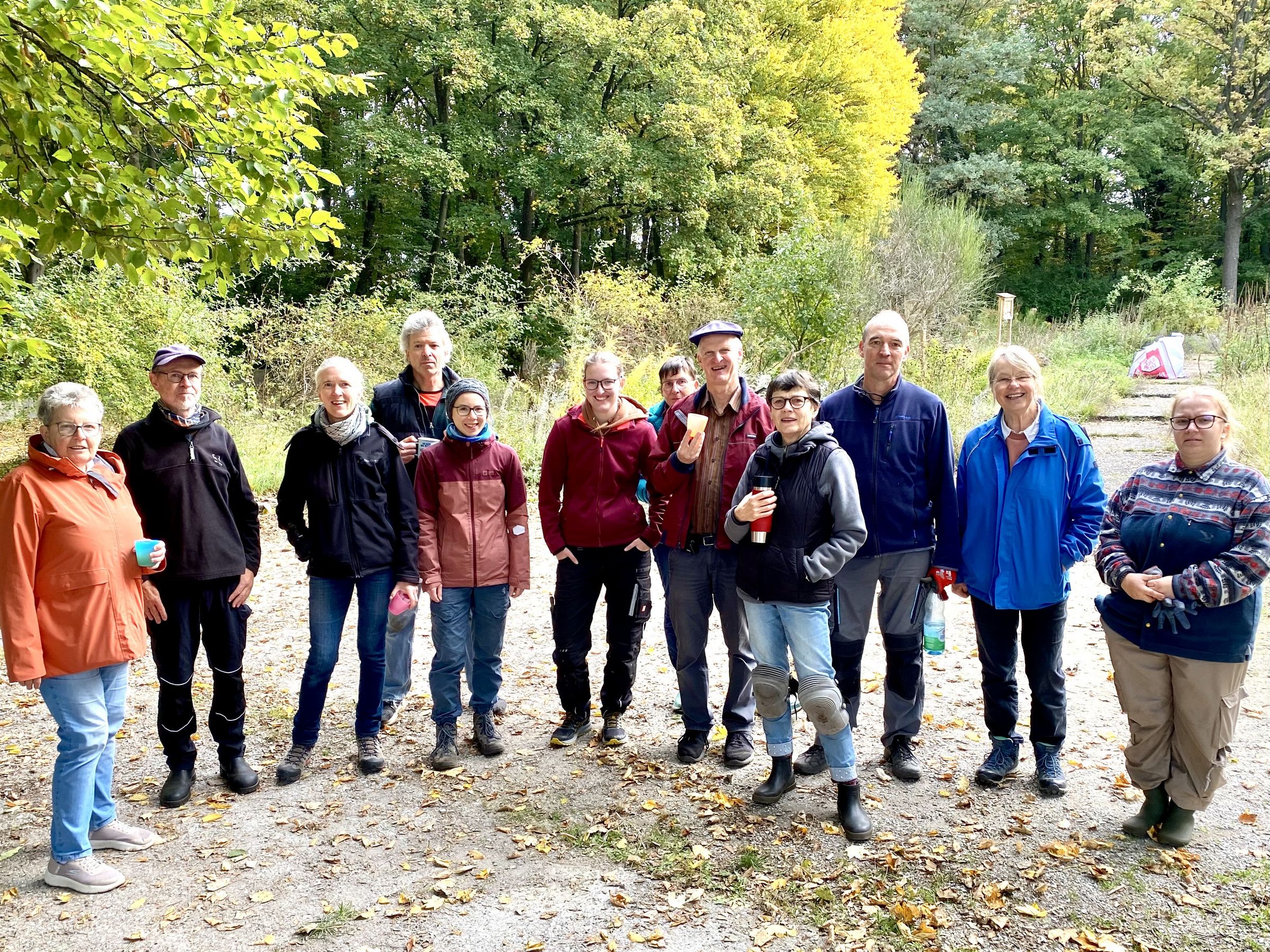 Gruppenfoto der Biotoppfleger*innen