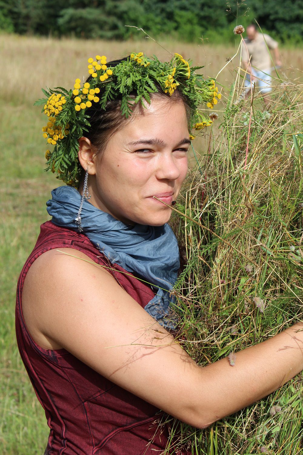 Sensenmähkurs Ziegelstein (Foto: Wolfgang Dötsch)) Sensenmähkurs Ziegelstein