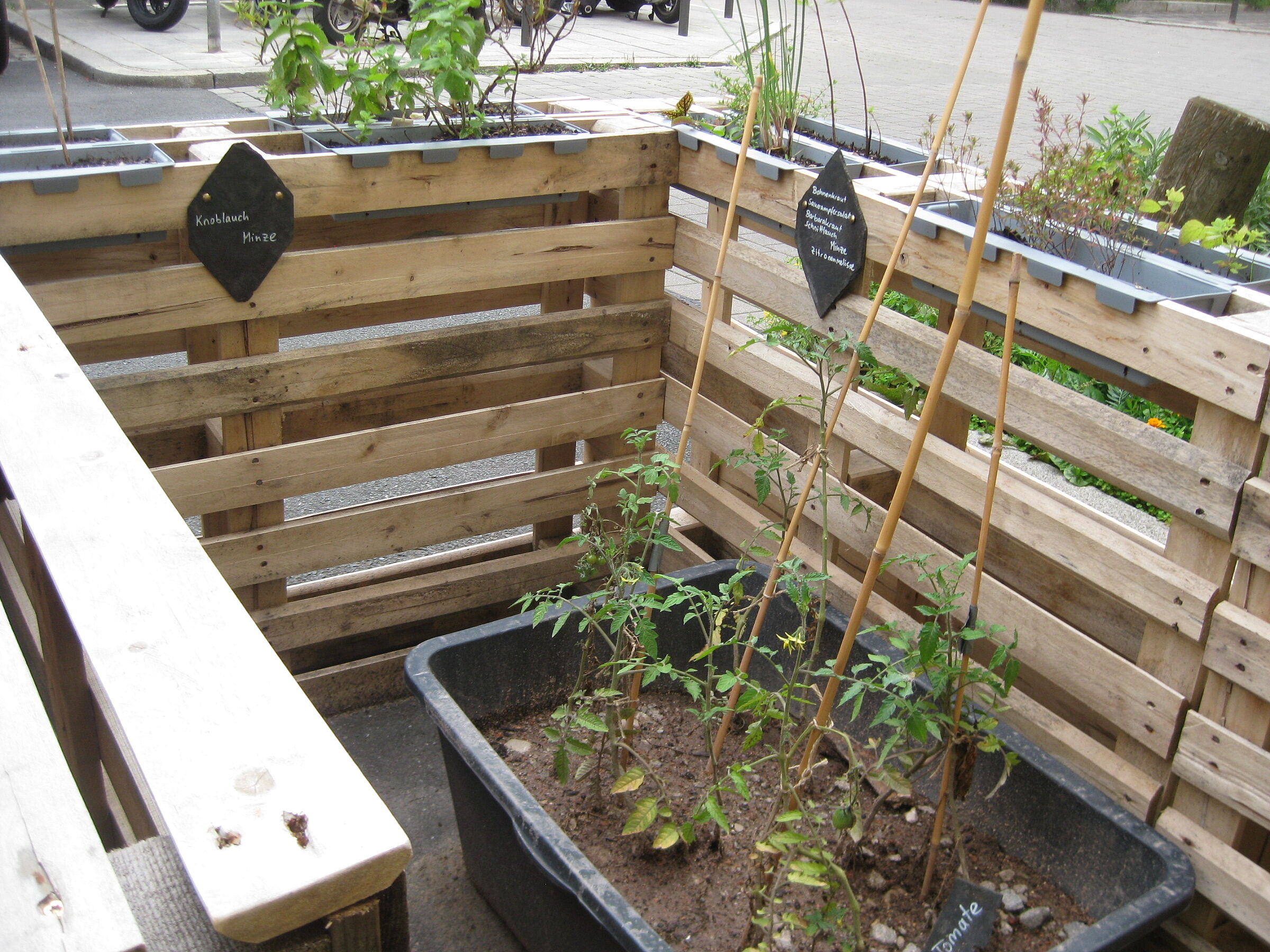 Parklet, Detailaufnahme 