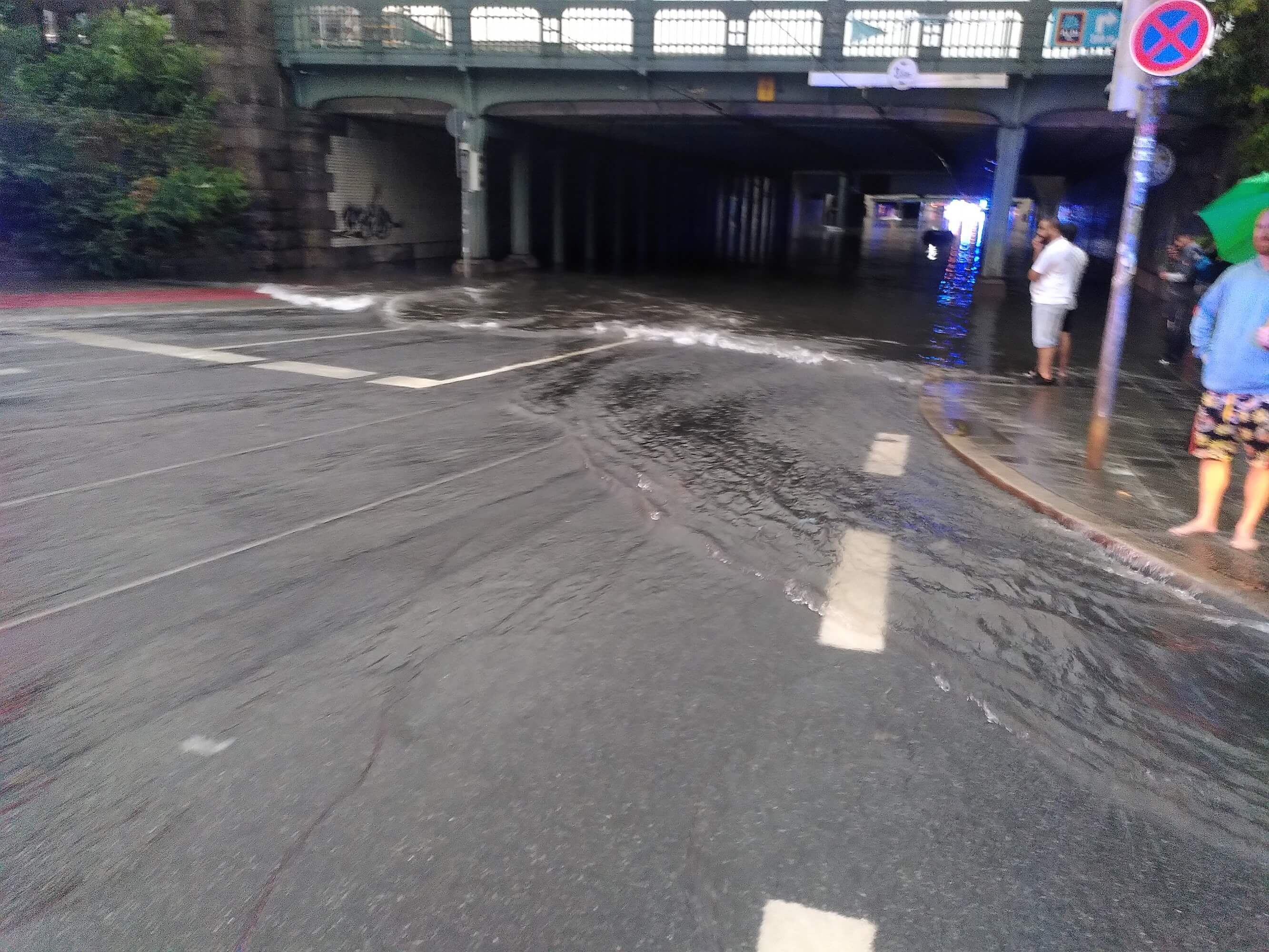Überfluteter Tunnel