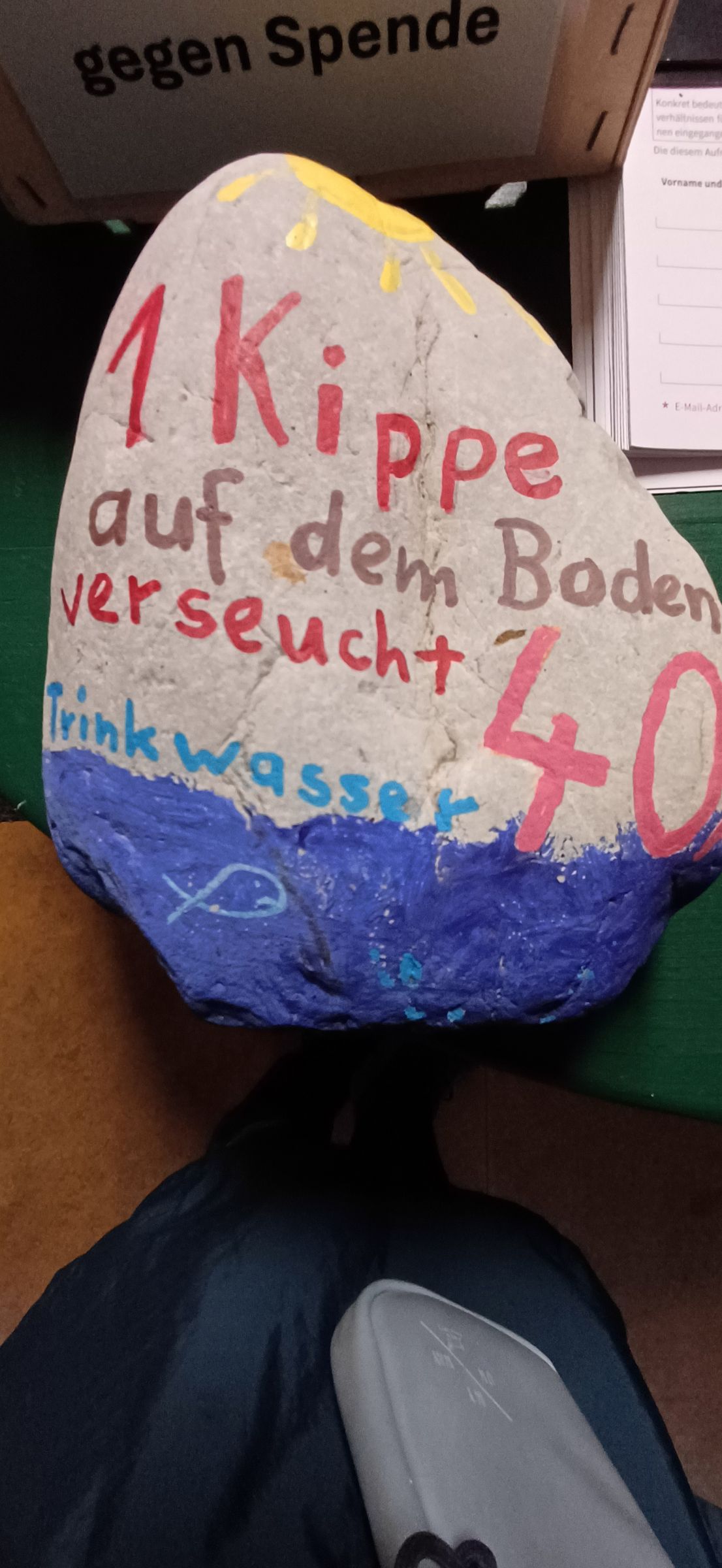 Kippenstein (Foto: Sonja Moises) Kippenstein