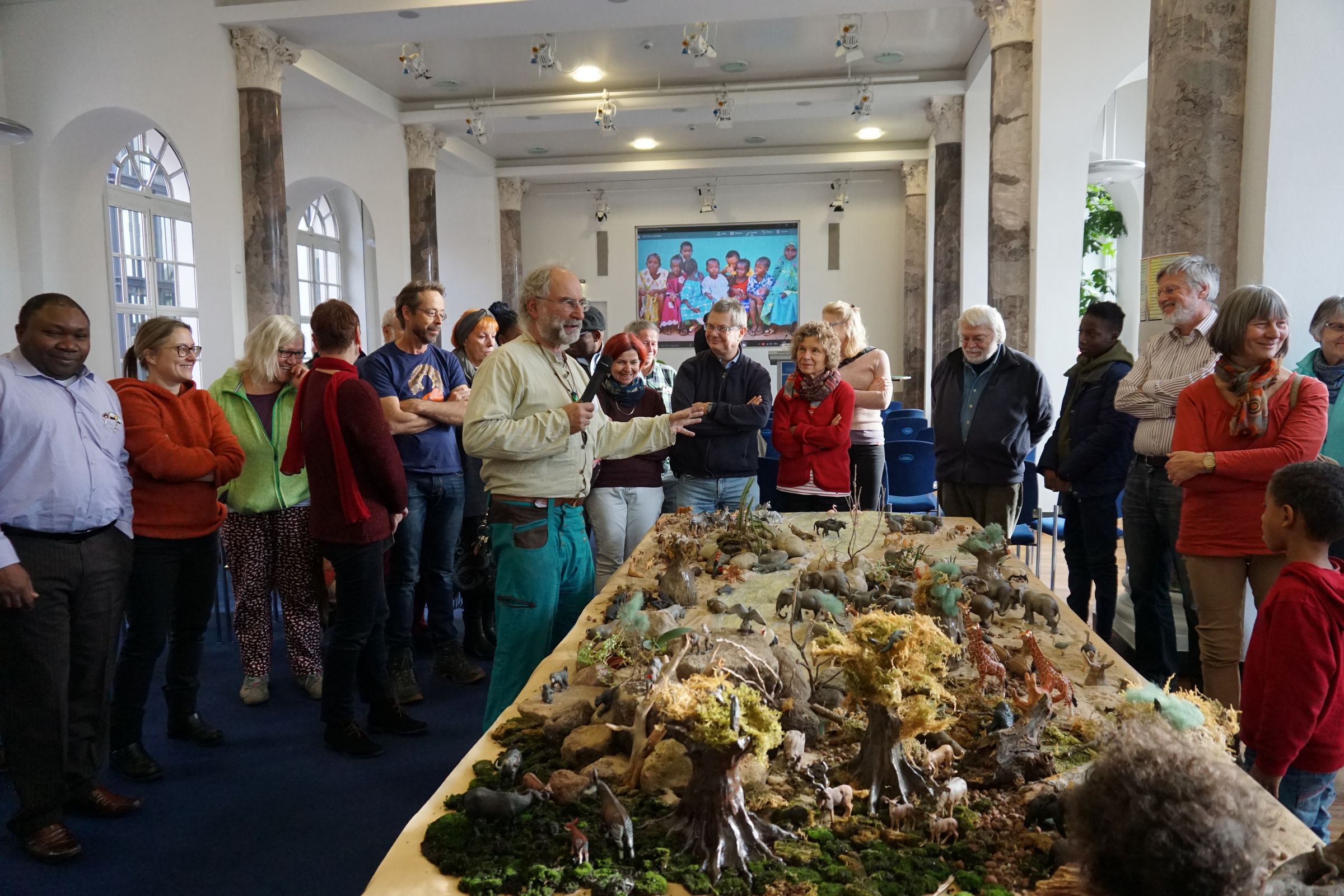 Diorama afrikanischer Landschaften