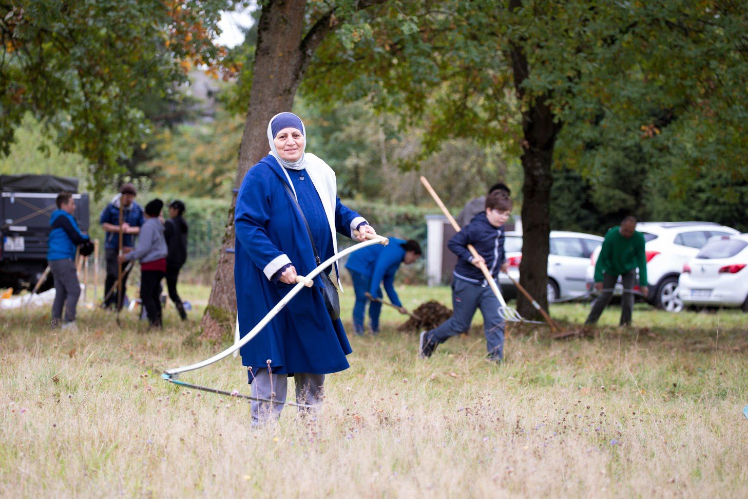 Alle waren einfrig bei der Sache.