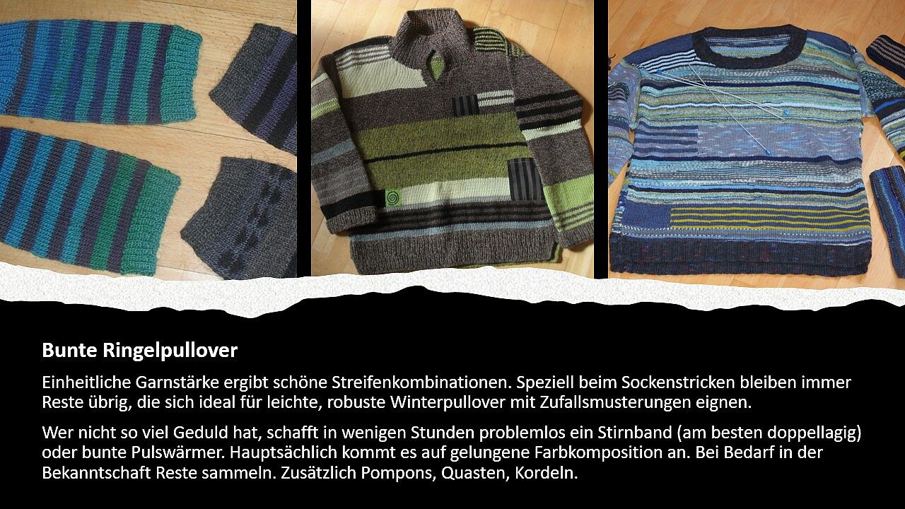Bunte Ringelpullover